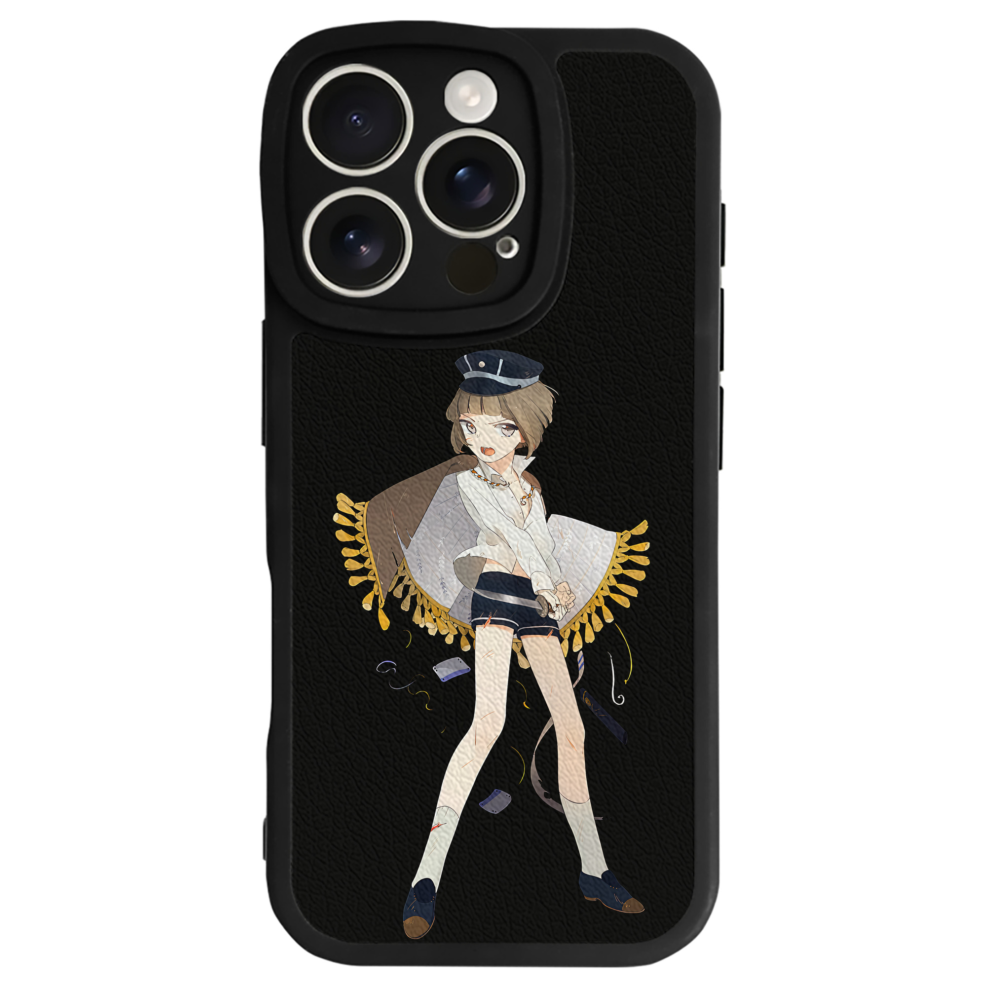 （画像用） 刀剣乱舞 Touken Ranbu 【iPhone 16シリーズ対応】シリコンスマホケース（レザー調） 材質：シリコン